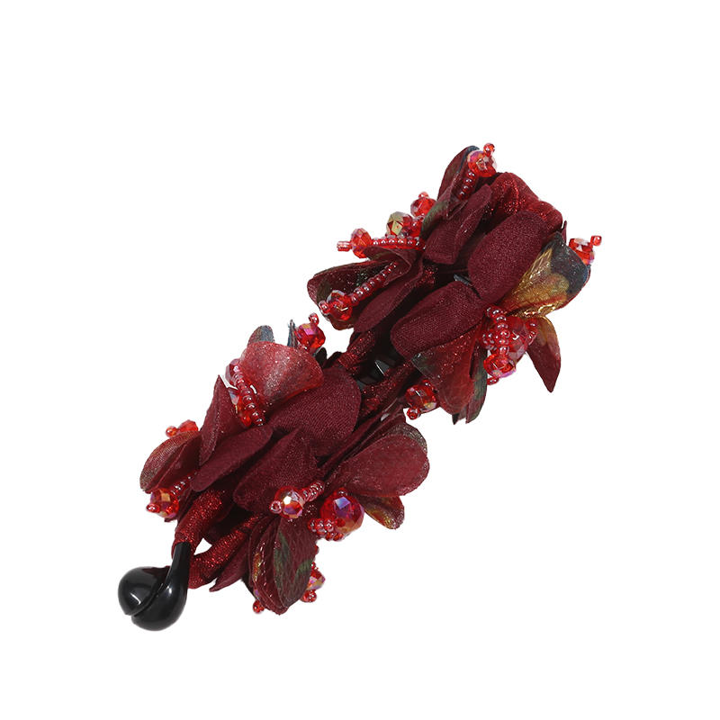 Flower Hair Clip Ponytail Holder Durable Long Lasting Strong Hold Braiders Non Slip French Barrettes Updo Claw Clip