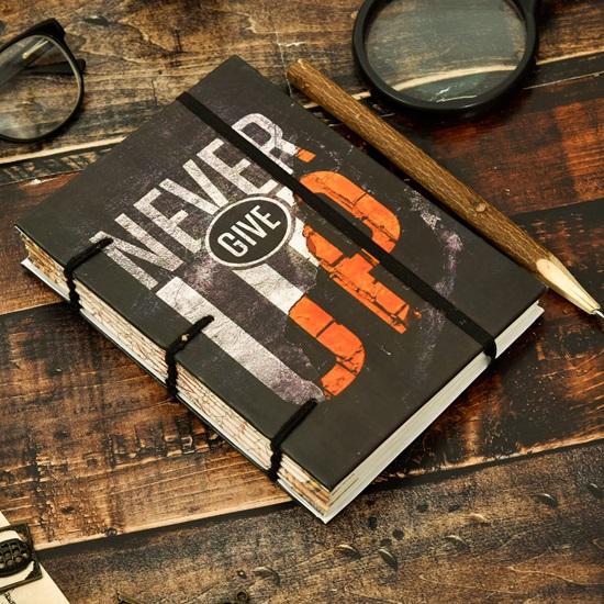 17.78 Cm Motivational Quotes Diary 125GSM Paper Recycled Cotton Free Handmade Paper Diary with Lock