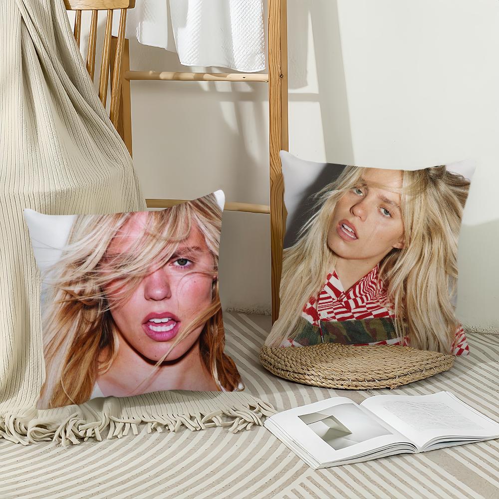 Singer Renee Rapp Pillow Case Home Decoration Cushion Cover Suitable For Office Sofa Bedroom Car