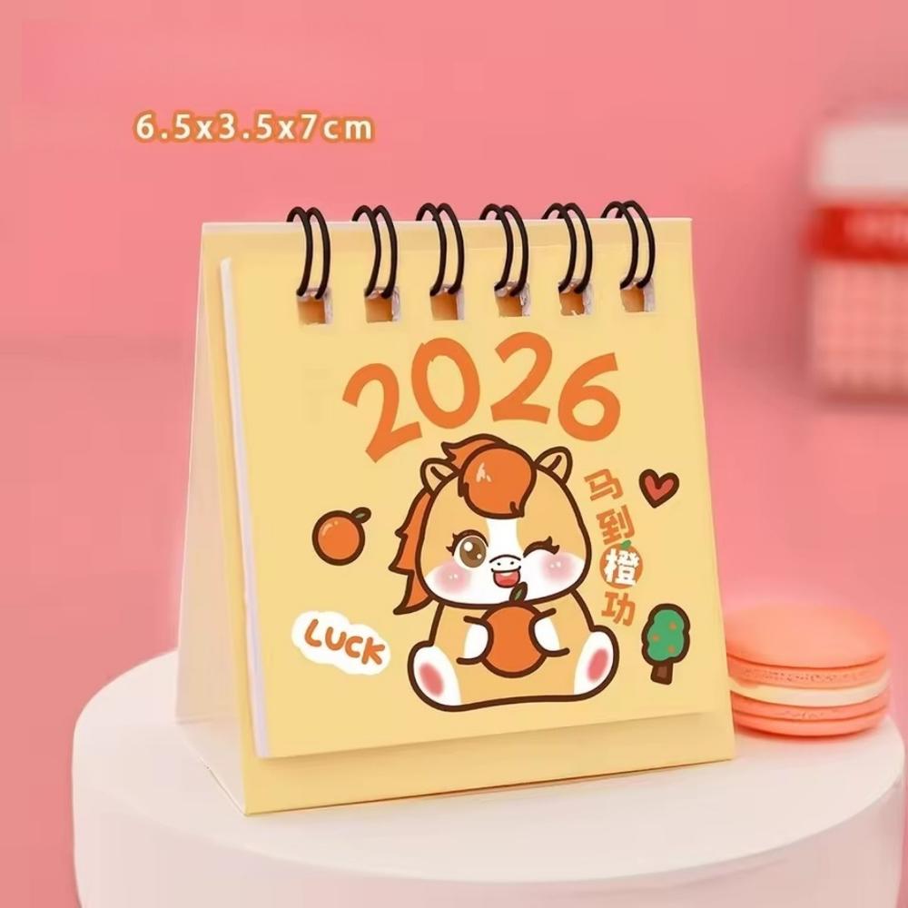 

Aesthetics Scenery Calendar 2026 Mini Small Desk Calendar Portable Pocket Daily Monthly Planner Agenda Office Desktop Decor