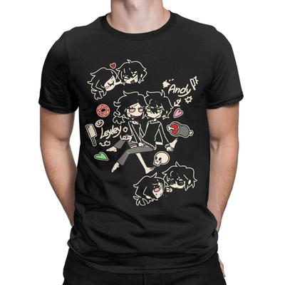 T-shirt Streetwear Estiva Anime La Bara di Andy e Leyley T-shirt Popolari 100% Cotone per Uomo Y2K Magliette Divertenti