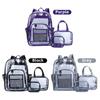 Heavy Duty Clear Backpack Large Transparent Bag for School Stadium Events Outdoor Travel Camping