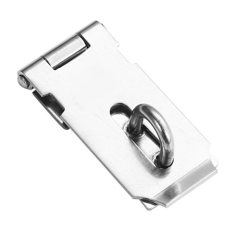 Black 90° Right Angle Stainless Steel Heavy Duty Padlock with Thickened Door Buckle Lock Plate