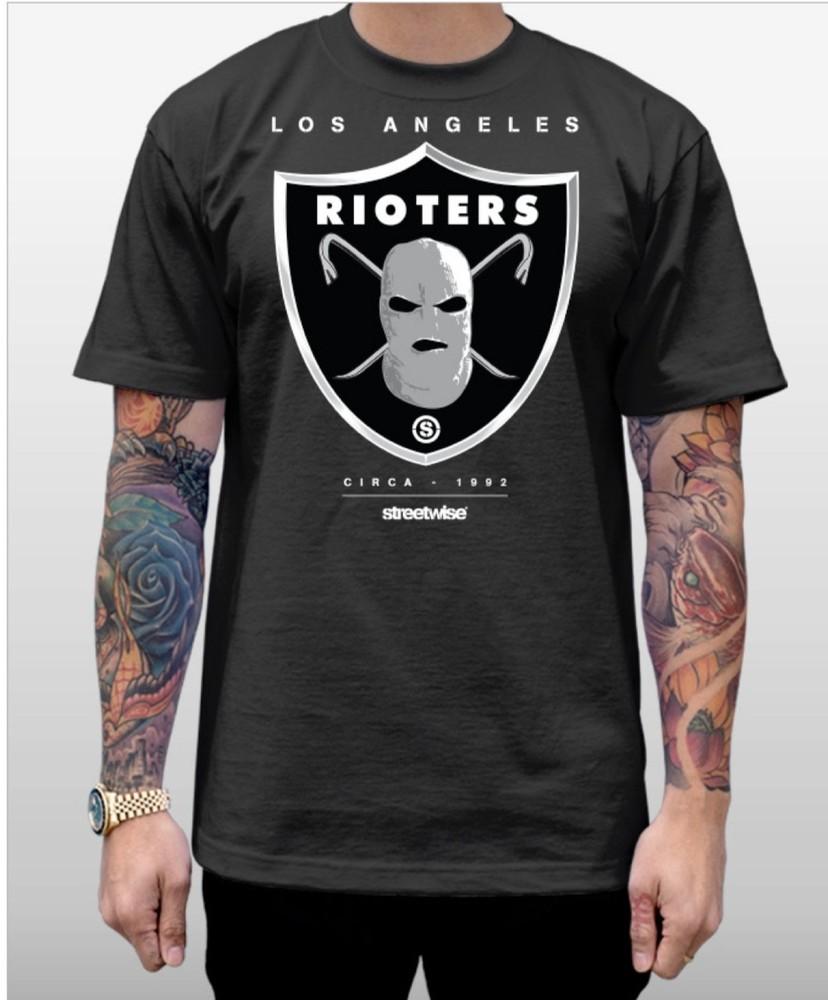 

Streetwise Rioters Graphic T-Shirt Black M-L-XL-2XL-3XL wbr/ -4XL-5XL Unisex T-Shirt L