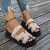 New Style Shoes: Large-sized Slippers for Women, Thick-soled One-button Casual Sandals Devotion