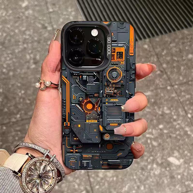 

Energetic Cool Tech Phone Case for iPhone 17Promax/16/15/14/13 - European & American Style 17Pro