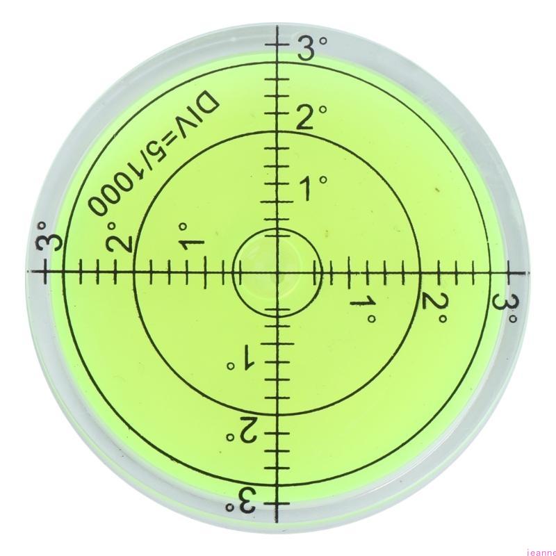 

60mmx12mm PMMA Bubble Degree Mark Surface Level Round For Measuring Tool зелёный