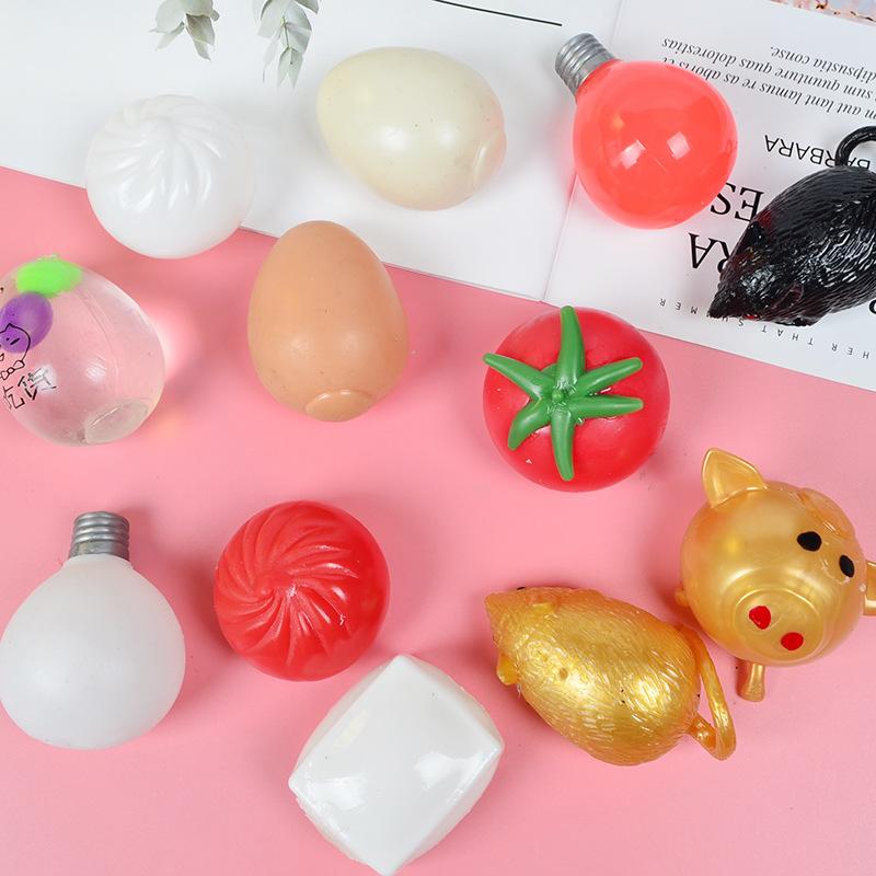 Vent Water Balloon Pig Head Decompression Tricky Fruit Decompression Ball Air Toy Creative Gift Funny Decompression