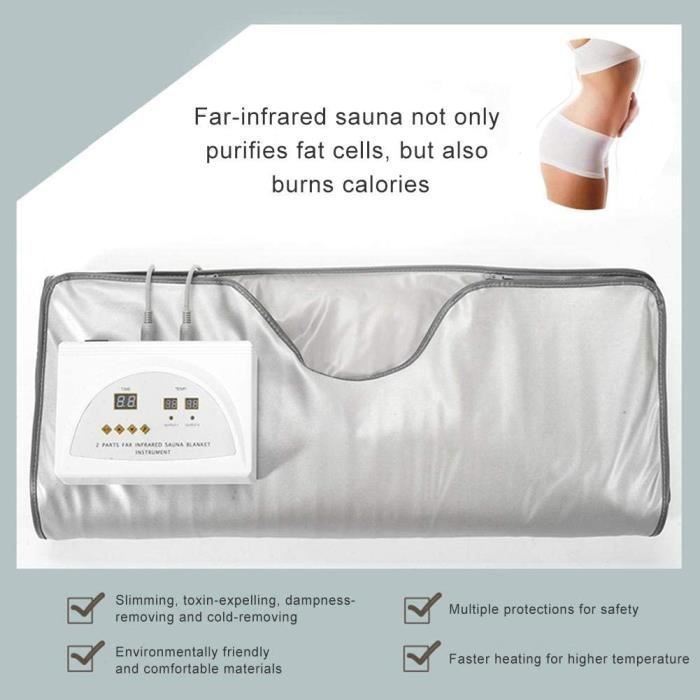 Kits de sauna niyin204 Couverture De Sauna Couverture Chauffante Infrarouge Portative De Sauna pour La Formation De Corp 598200