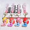 Enchanting Mermaid Princess Keychain 2024 Silicone Keyring Pvc Gift For Women