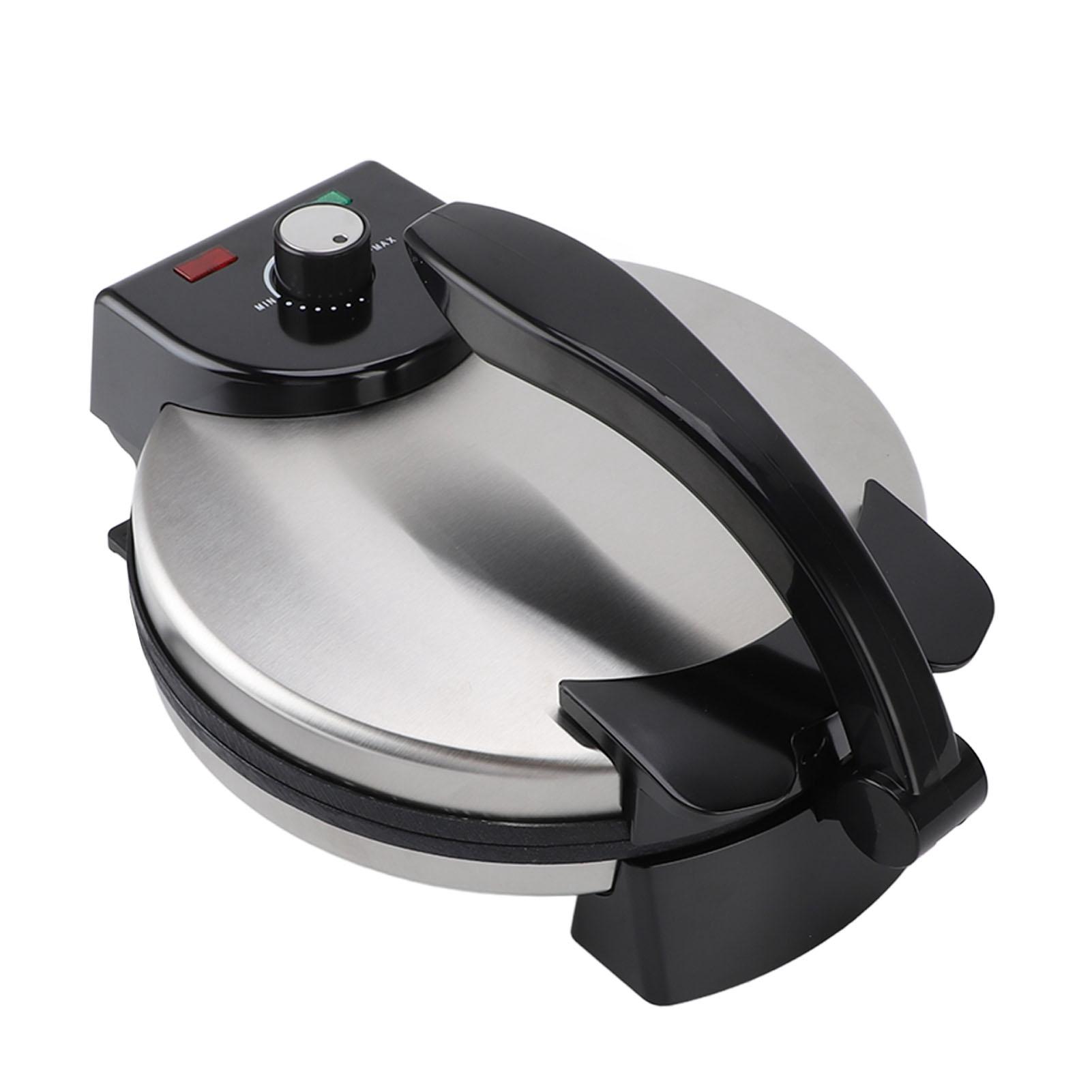 

Roti Maker Machine 10in Simple Easy Cleaning Knob Temperature Control 110V US Plug Electric Crepe Maker for Kitchen Tortilla