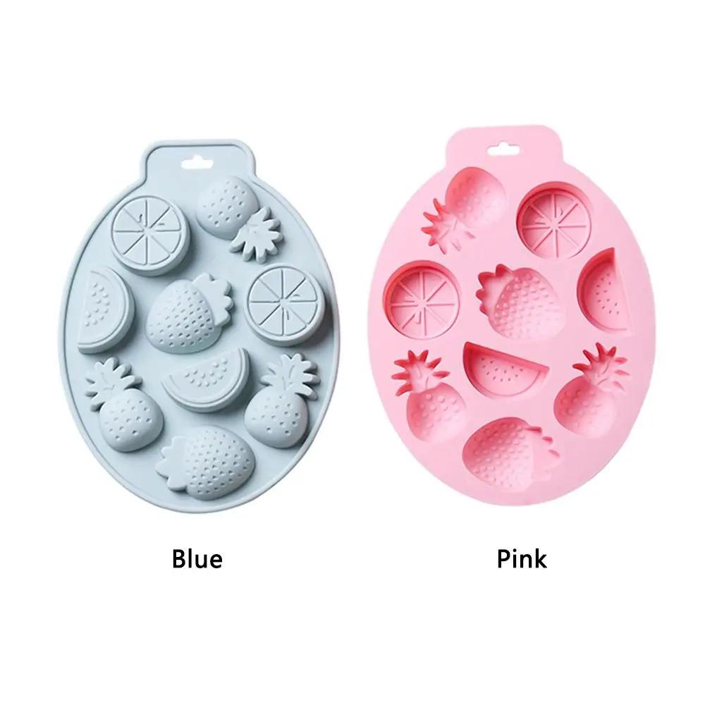Summer Style Candy Mold Strawberry/pineapple Fruit Shape Silicone Ice Cube Mold DIY Chocolate Baking Cake Decoration Tool