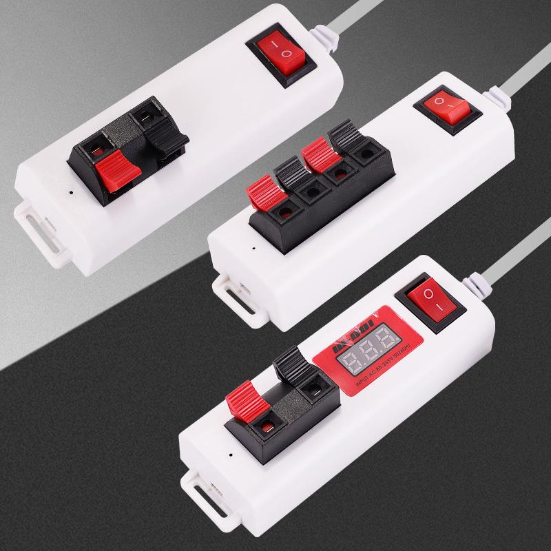 1.5m LED Test Lamp Line with Clips for Two-Position Electrical Box Aging Test