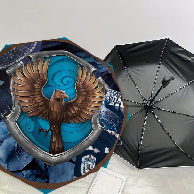 1PC Eagle Shield Umbrella-8-Rib Reinforced, Automatic Open, Lightweight & Durable, Cute Fashion Accessory for Outdoor, D2697
