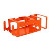 Orange Mug Drink Holder Wall Mounted Mug Cup Holder Multifunctional Metal Storage Bracket for Garage Workshop