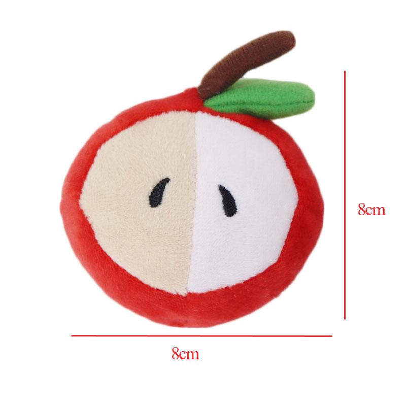2026 Fruit Dog Toys Squeaker Plush Chew Toy for Small Dogs Training Perros Soft Squeeze Sound Cute Banana Watermelon Pet Accessories