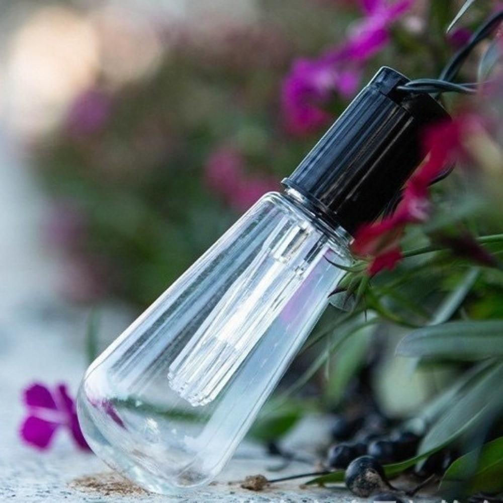 8 Lighting Modes Solar String Lights Retro Garland Light LED Hanging Light  Camping