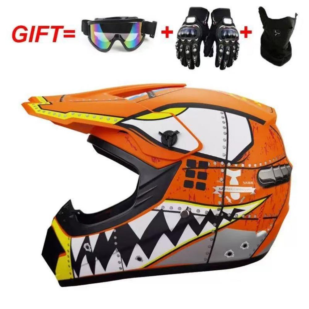 Cool Helmet Junior Motorcycle Helmet Mountain Bike ATV Off-Road Vehicle Helmet