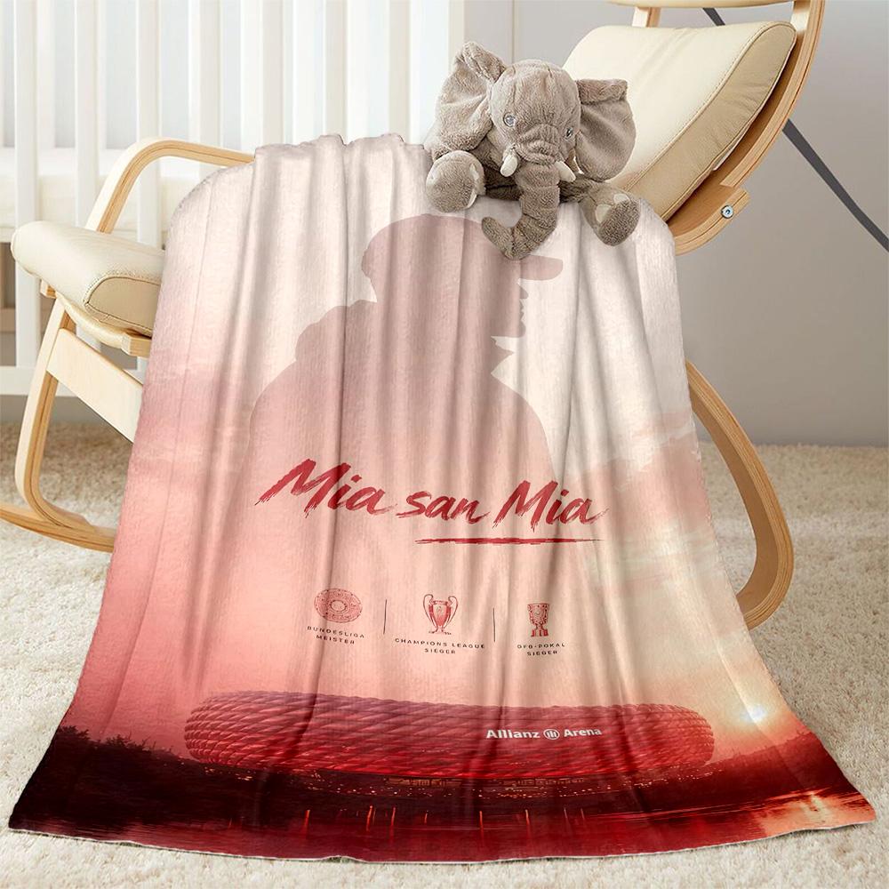 Bayern Munich Blanket Soft Warm Cozy Perfect for Chair Picnics Couch Four Seasons Multipurpose Stylish Decor Birthday Christmas Gift Blanket