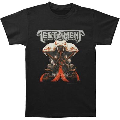 T-shirt da Uomo Testament Brotherhood Of The Snake Nera