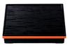 Wakaizumi Long Bento Black with Vermilion Rim Sold Lacquerware, A9-inch Box, (Dividers Separately) 1-238-5