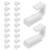 20Pcs Plastic S Hooks Heavy Duty S-Shaped Hanging Hooks for Wardrobe Kitchen Bathroom Garage Storage Organization