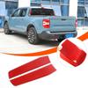 Red Carbon Fiber Rear Window Spoiler Pillar Cover Trim For Ford Maverick 22-25