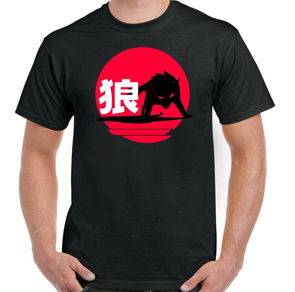 WOLF T-SHIRT Japan Japanese Werewolf Car Flag Wolverine Alpha Male Mens Tee Top M