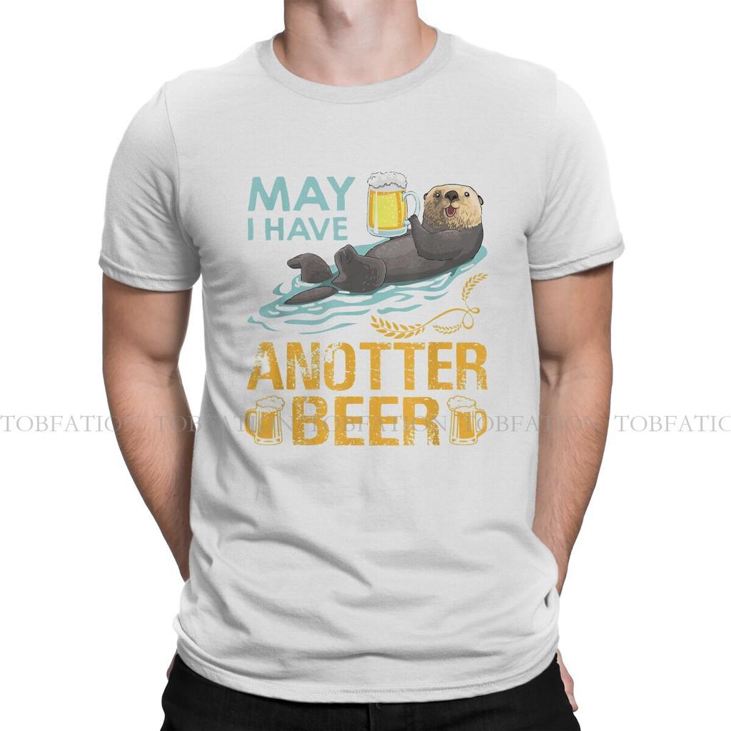 Beer Funny Funny Beer For Otter Lovers May I Have Anotter Beer Tshirt Graphic T Shirt Casual Hot Sale 100 Cotton Unisexs Tshirts