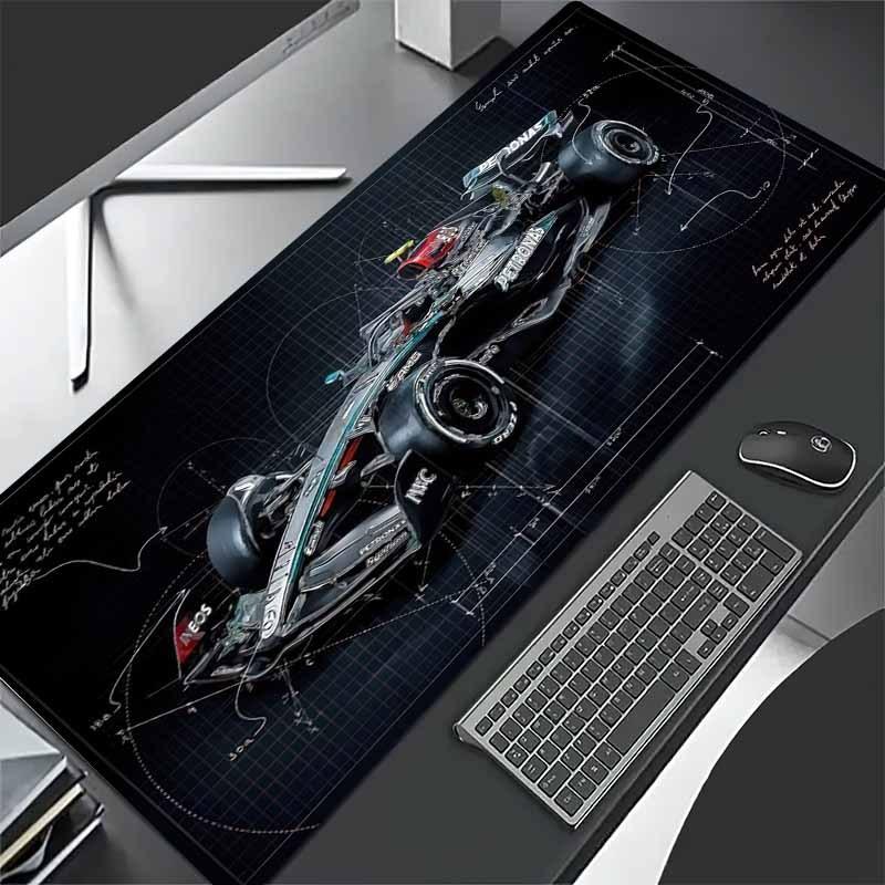 Tappetino Mouse da Gioco Professionale da Corsa: Base in Gomma Antiscivolo Lavabile con Superficie Liscia, Adatta per Ufficio e Scene di Gioco su PC