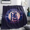Chelsea bedekte Flanelldecke, weicher Überwurf für Schlafzimmer Sofa, waschbar, Fußballfanartikel, tolles Geschenk.