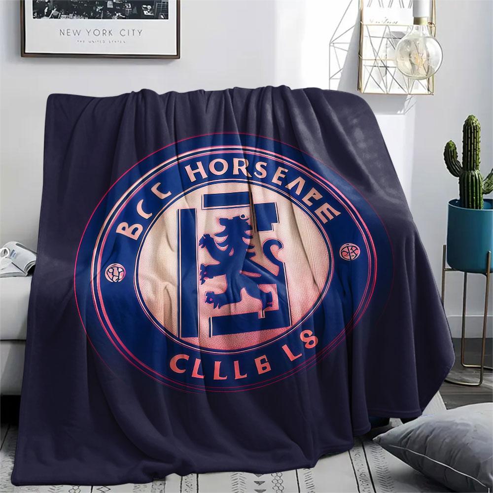 Chelsea bedekte Flanelldecke, weicher Überwurf für Schlafzimmer Sofa, waschbar, Fußballfanartikel, tolles Geschenk.