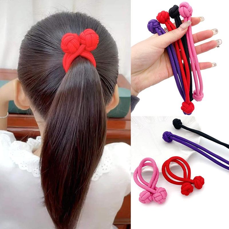 Rubber Band Girl's Hair Tie Thick And Durable Ribbons Ponytail Cute Style High Elastic Hair Ring Fashionable Hair Accessories
