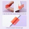 Candy Color File Classification Clamp Transparent Bookmark Clip High Quality Corner Clip  Student