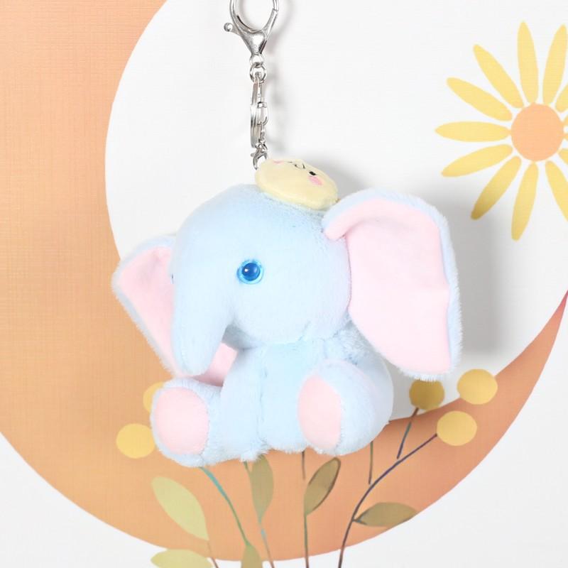 Süß Süß Kleiner Sitzender Elefant Plüschtier Puppe Anhänger Tasche Hängendes Ornament Cartoon Kreative Puppe