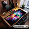 Soccer Theme Custom Mouse Pad Personalized With Name Text Customized Desk Mat For Office Home Decor
