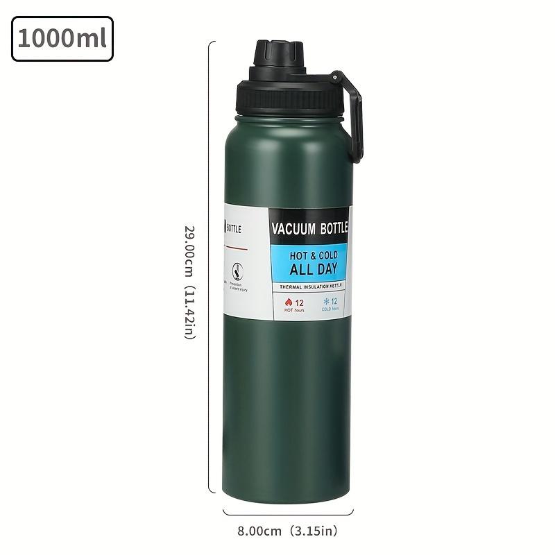 1pc, Vacuum Sports Water Bottle, 304 Stainless Steel Water Cups, Portable Travel Water Bottles, for Camping, Hiking, Fitness, Outdoor Drinkware