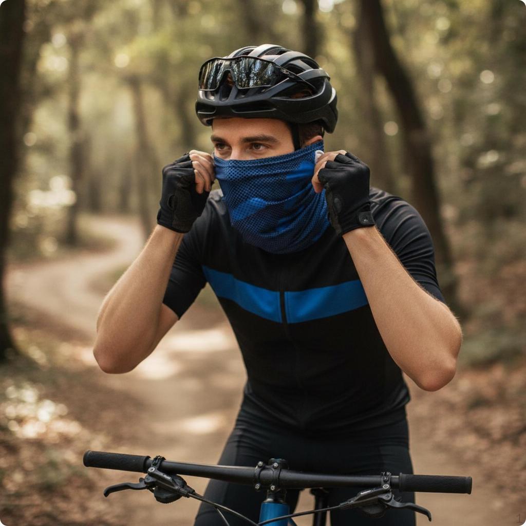 Breathable Biking Face Covering | Lightweight Sun Protection, TubeStyle Neck Gaiter, for Fishing