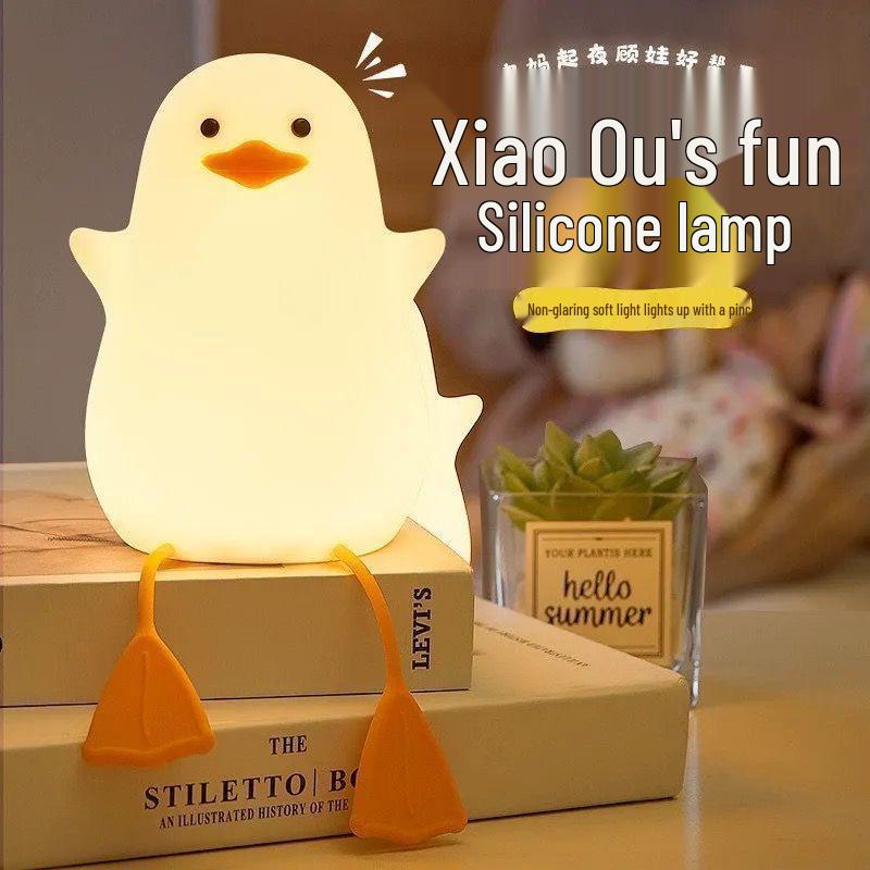 

Pat Pat Silicone Pear Night Light - Cute Eye Protection Sleep Companion for Girls 1W Factory Direct Warm Light