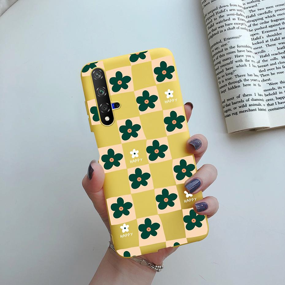 For Honor 20 Case For Honor 20 Pro YAL-AL10 Cover Cute Cat Cartoon Painted Phone Case For Honor20 20Pro YAL-L21 Soft Bumper Capa