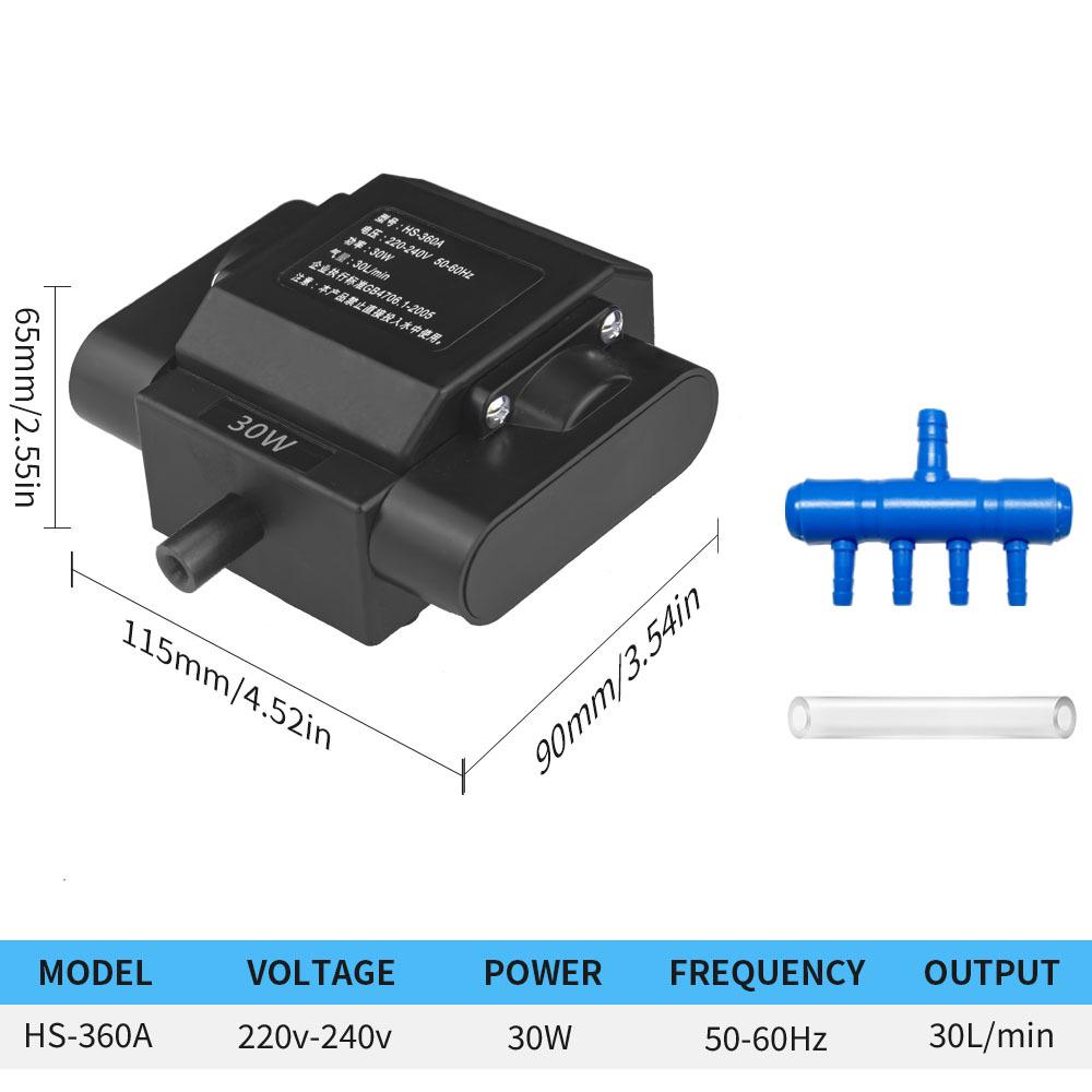 High-Power Electromagnetic Air Pump for Fish Tank and Pond Oxygenation