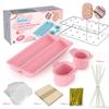 Creative Double Row Tray Cake Pop Mold Set Non-Stick Reusable Lollipop Mold with Acrylic Stand DIY Baking Tools Party Desserts
