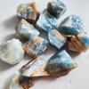 Přírodní Vzácný Modrý Kalcit Surový Luxusní Křišťálový Kámen Minerální Vzorky Domácí Dekorace Kámen Léčivý Drahokam Kámen do Akvária