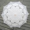 Handgefertigter Brautschirm Baumwoll-Sonnenschirm Spitzen-Schirm für Hochzeit Outdoor Sonne