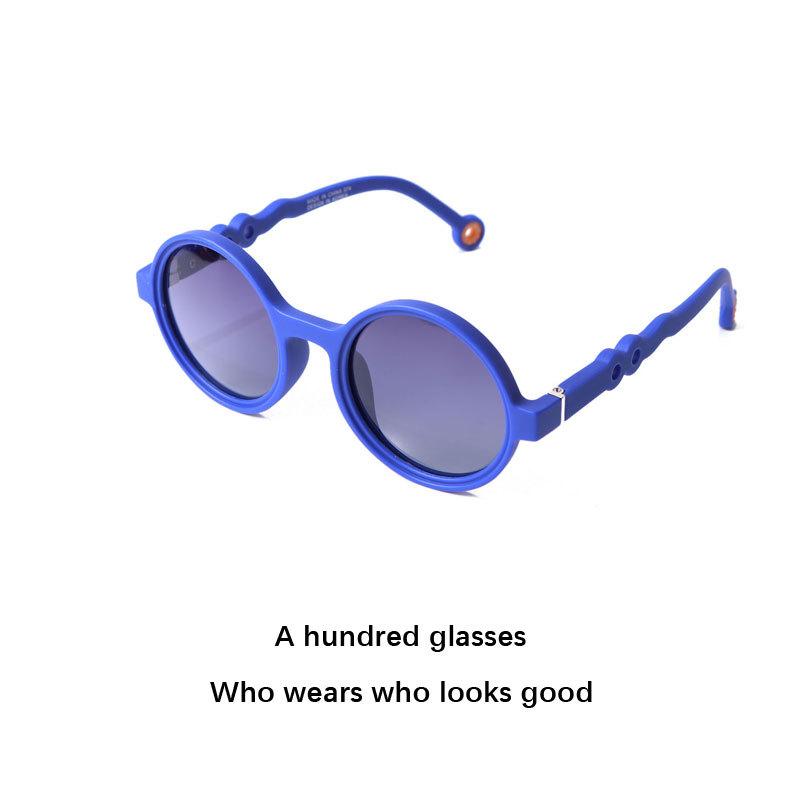 Children'S Sunglasses Boys Uv Protection Girls Sunglasses Children Toddlers Polarized Baby Glasses Tide