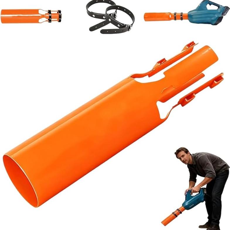 Kabelloser Universal-Laubbläser Luftverstärker-Düsenaufsatz für 2–4 Zoll Blasrohre, Einfach zu installieren Luftstrombeschleuniger, Gartenreinigungs-Artefakt
