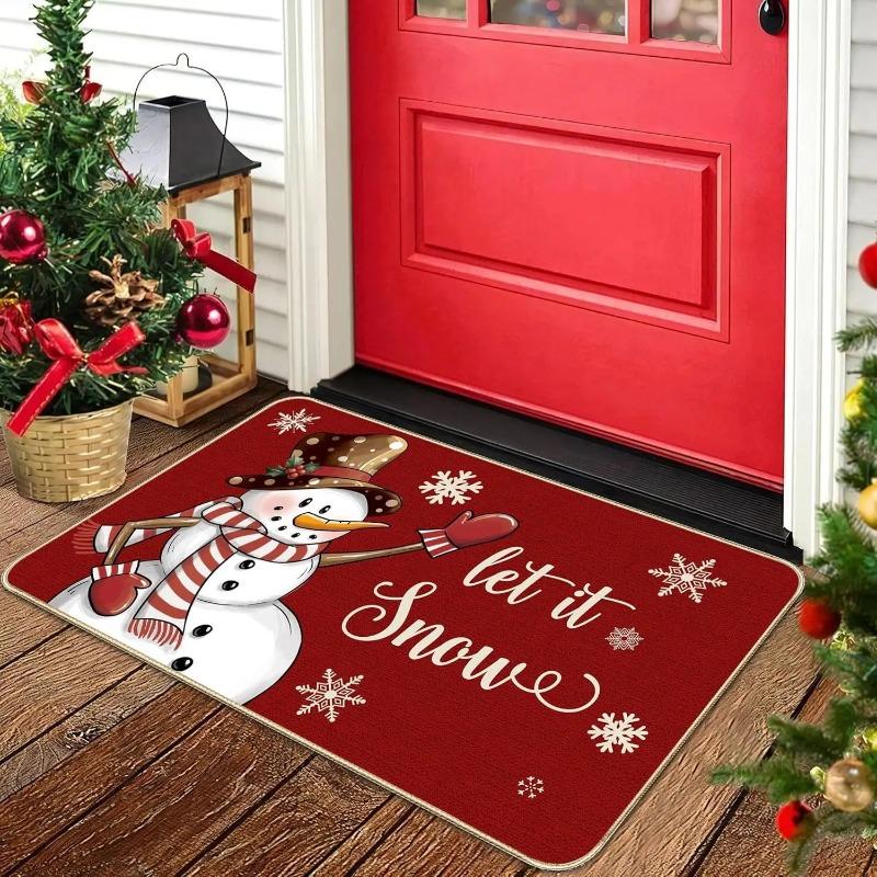 Nutcracker Printed Door Mat Carpet Entrance Hallway Anti-slip Door Mat for Indoor Outdoor Christmas Floor Mat Home Decoration