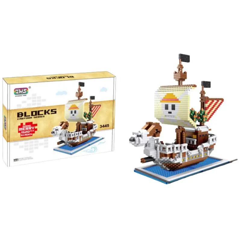 DIY Navigation Ship Building Blocks Toy, Pirate Ship Decoration Educational Toy ,Gifts For Boys And Girls