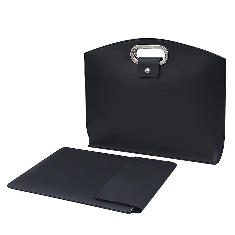 Minimalist PU Leather Laptop Tote Briefcase