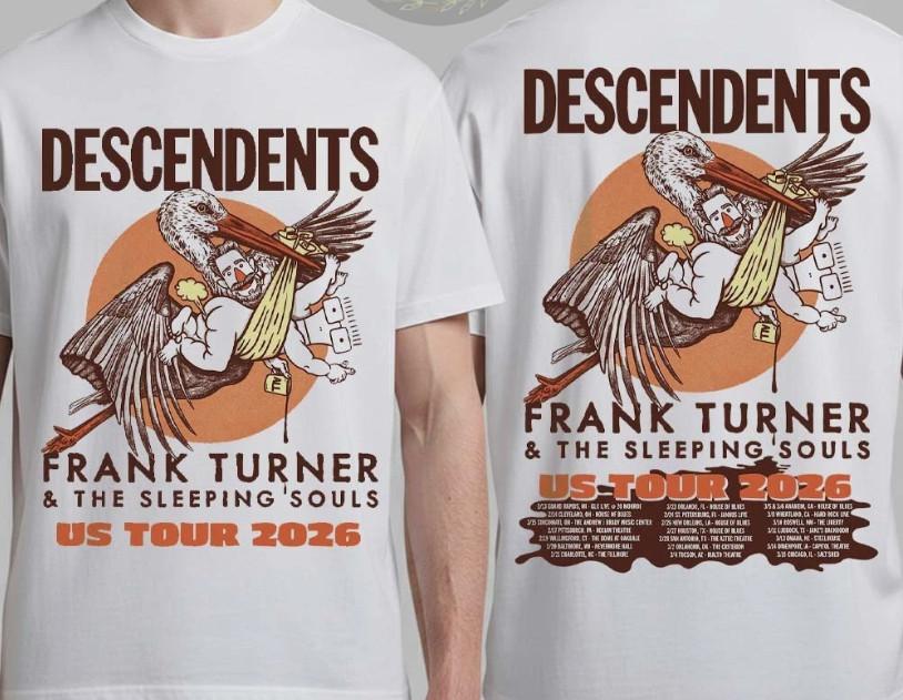 Descendents With Frank Turner And The Sleeping Souls US Tour 2026 T-Shirt Unisex T-Shirt L